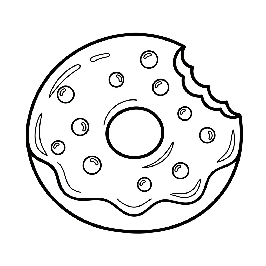 coloriage Dessert educatif pour enfant