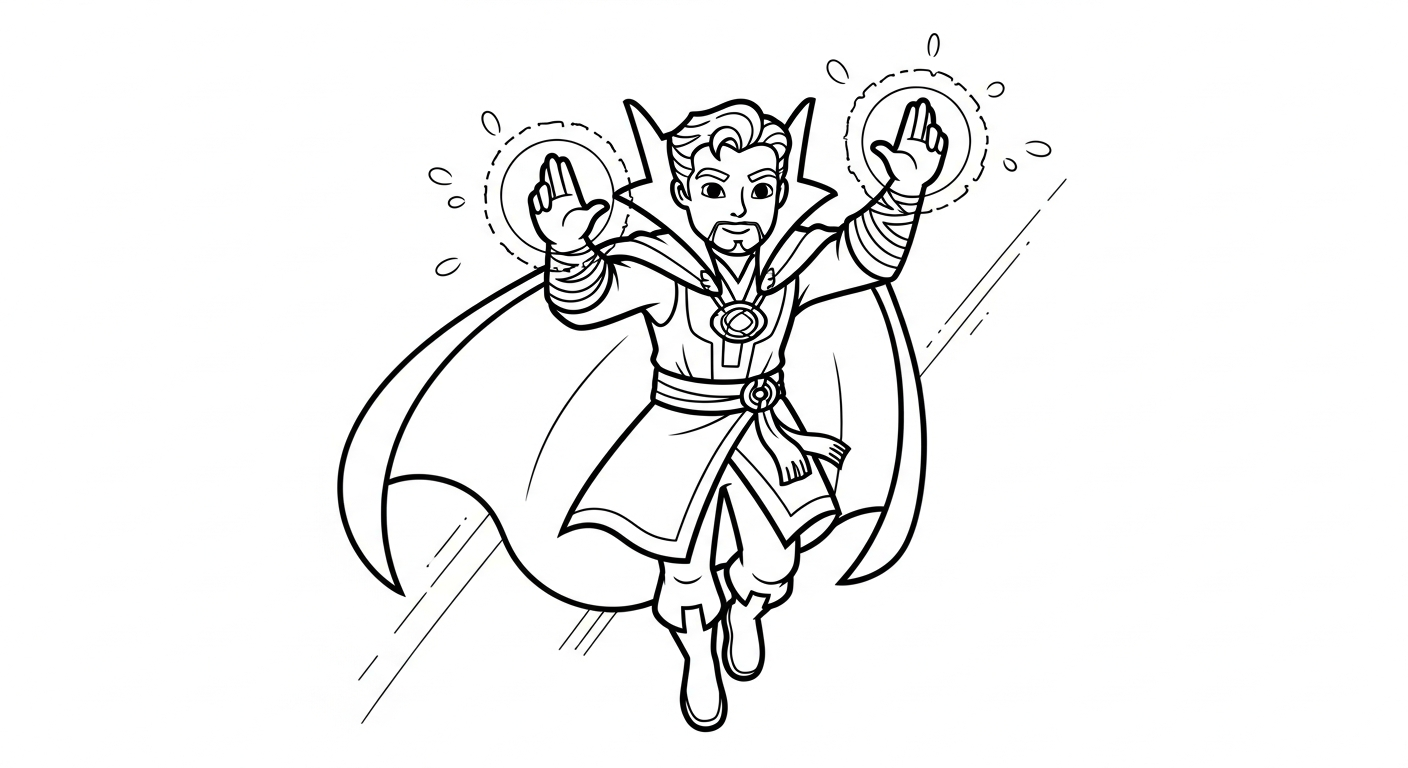 coloriage Doctor Strange a imprimer gratuitement