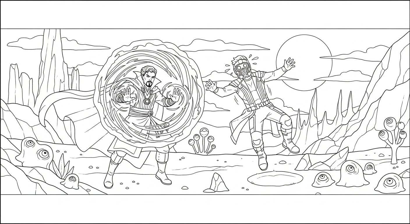 coloriage Doctor Strange de pour enfants