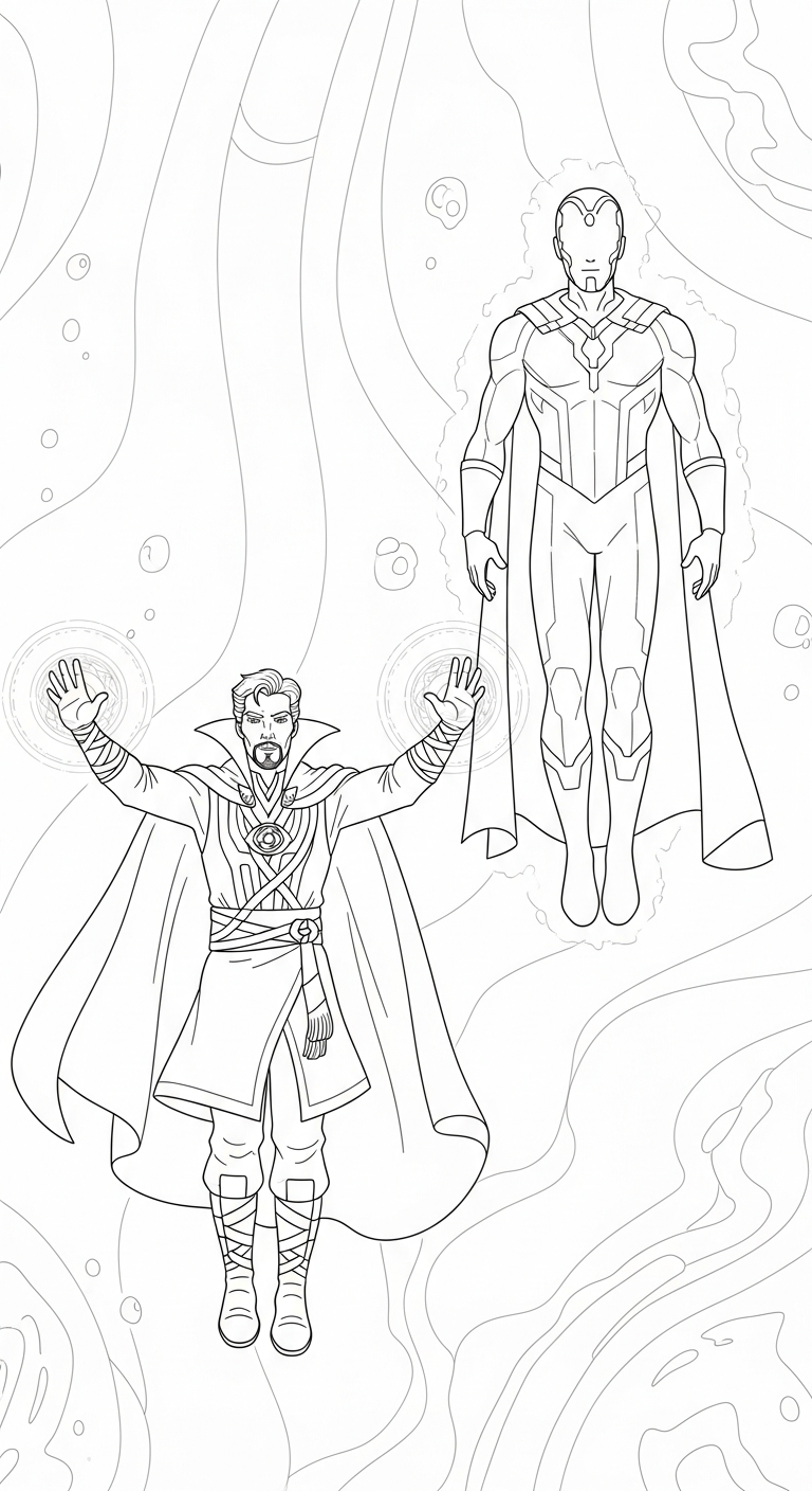 coloriage Doctor Strange et dessins