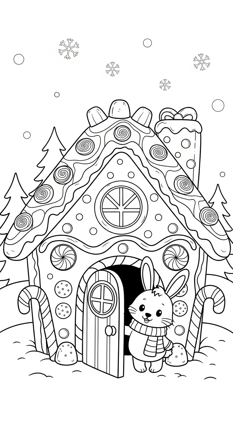 coloriage Maison En Pain D’épices updated et dessins