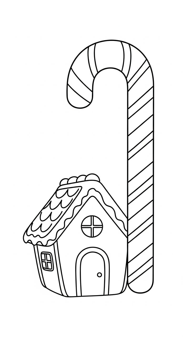 coloriage Maison En Pain D’épices updated pour enfants à imprimer