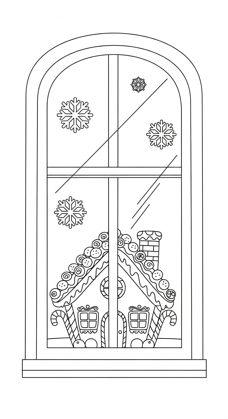 coloriage Maison En Pain D’épices updated à imprimer pour enfant de 6 ans