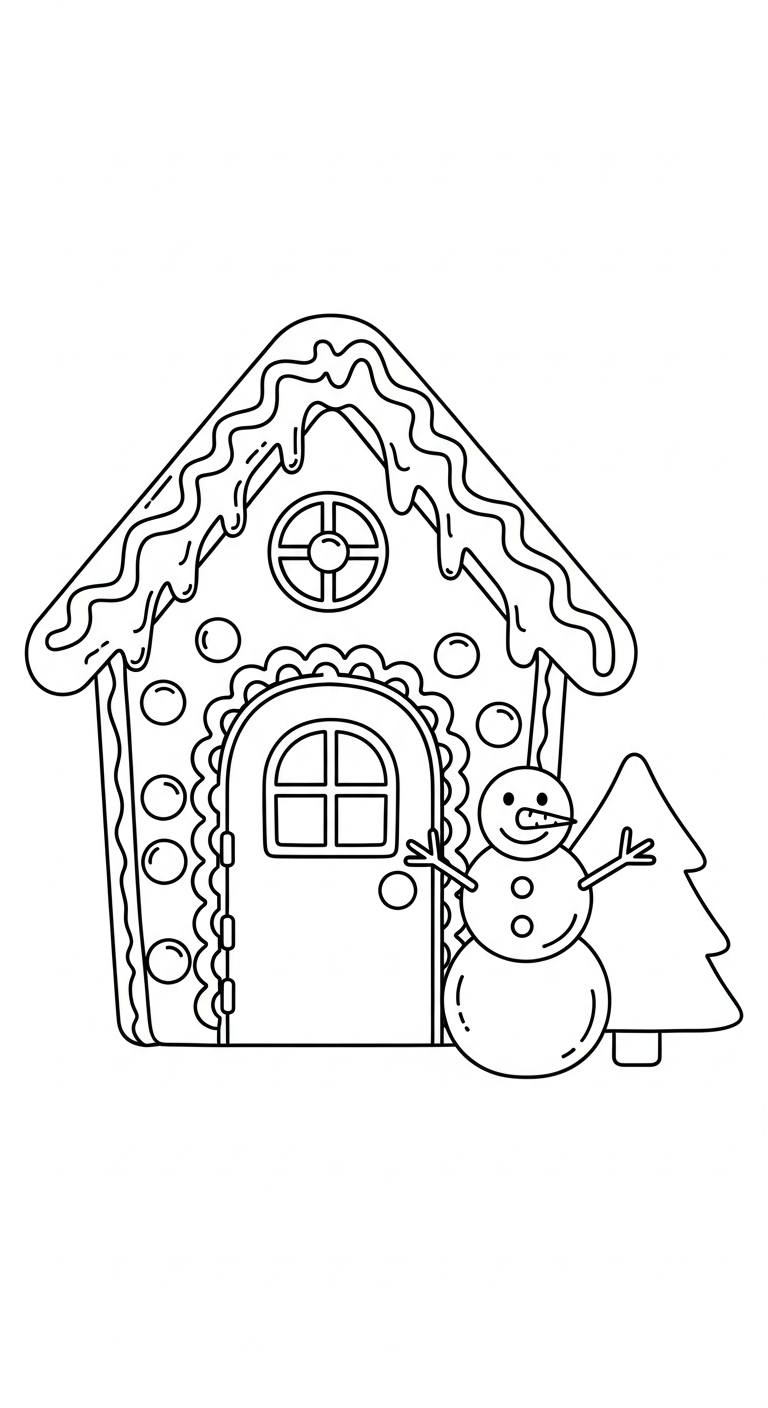 coloriage Maison En Pain D’épices updated d'enfant a imprimer