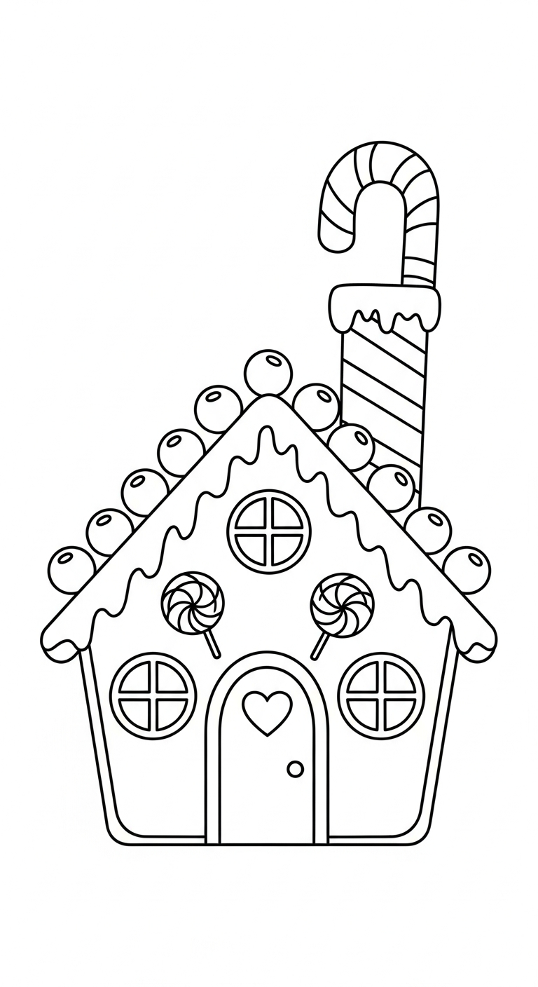 coloriage Maison En Pain D’épices updated et dessins