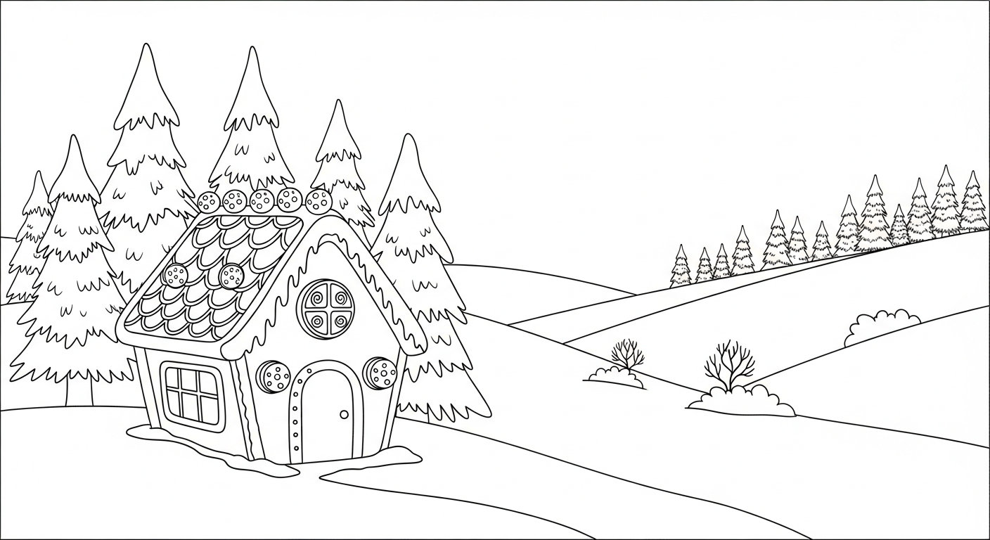 coloriage Maison En Pain D’épices updated et decoupage a imprimer gratuit
