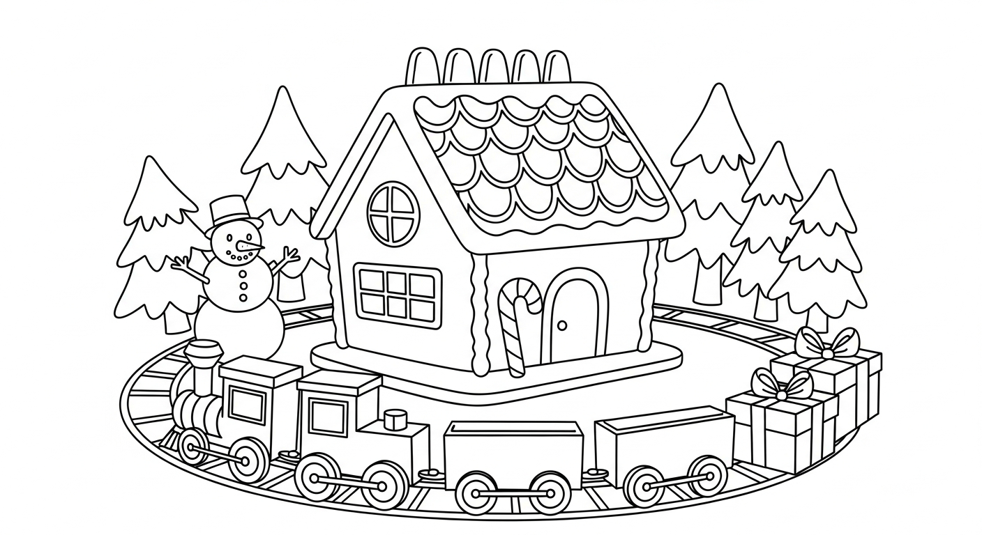 a imprimer coloriage Maison En Pain D’épices updated gratuit