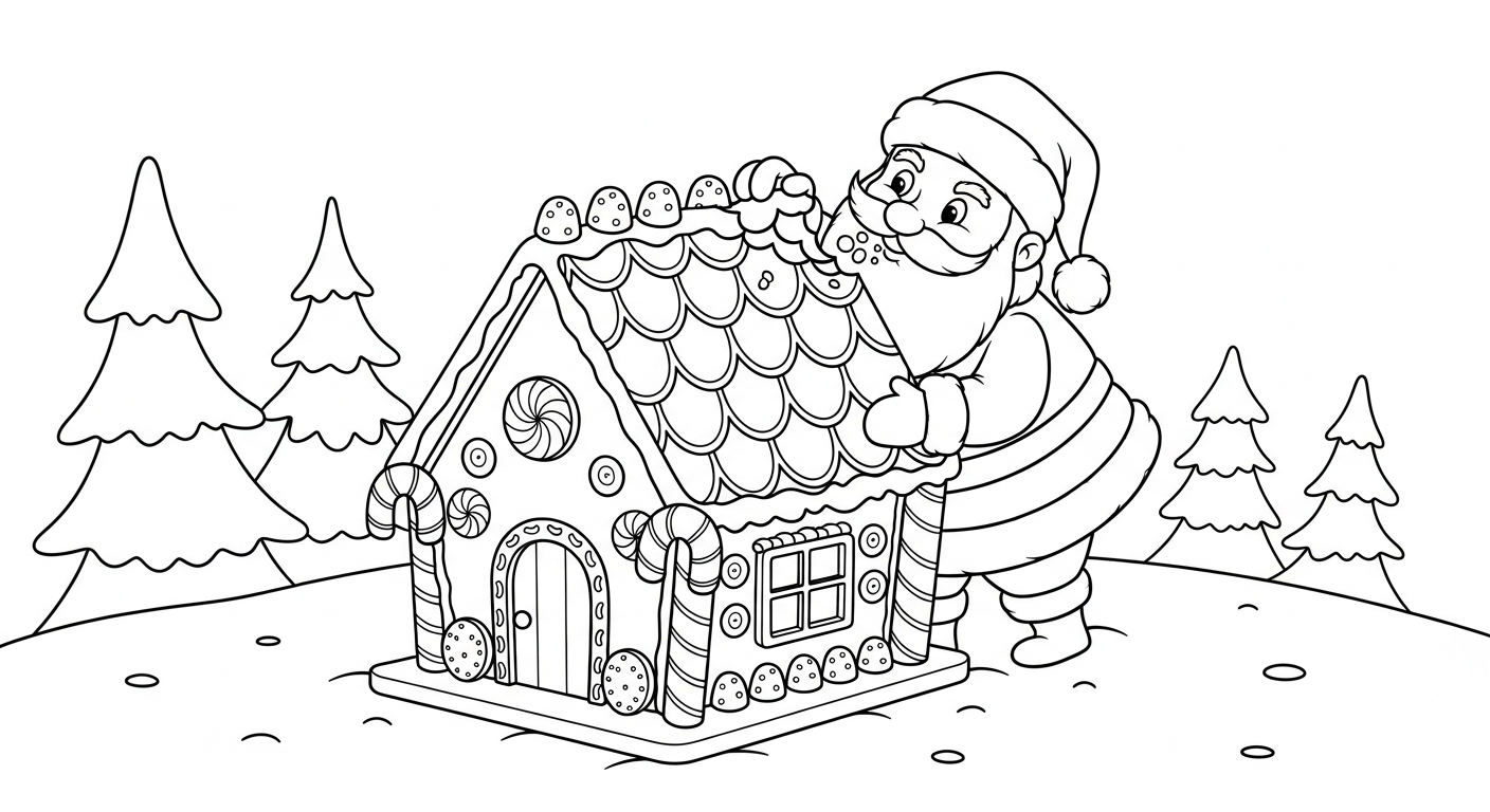 coloriage Maison En Pain D’épices updated et decoupage