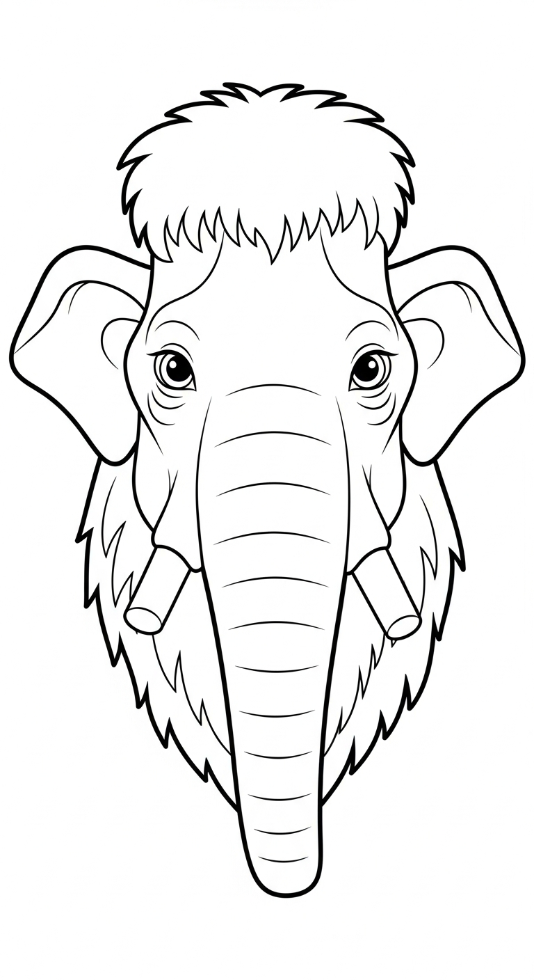 coloriage Mammouth a telecharger