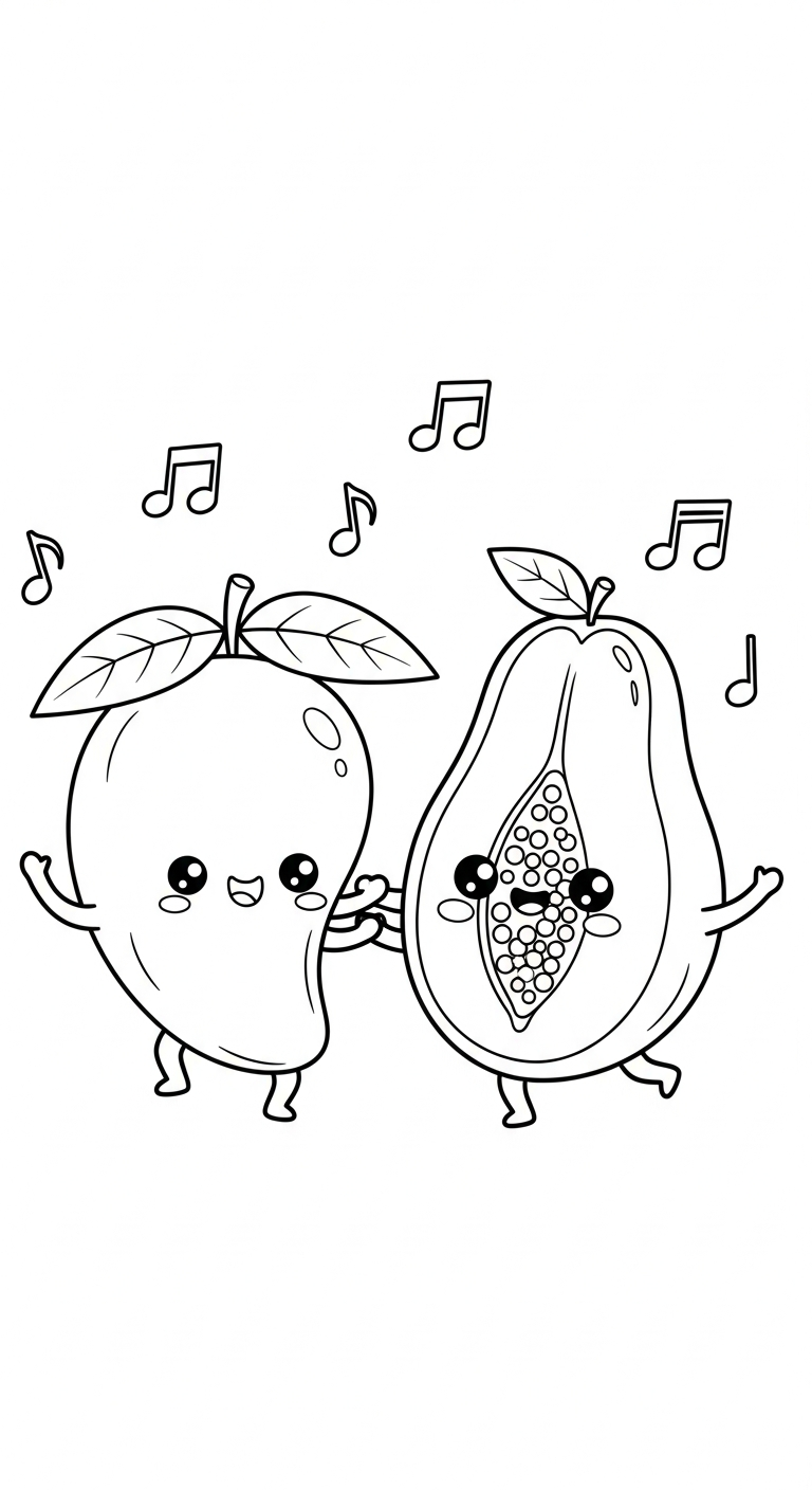 imprimer coloriage Mango gratuit