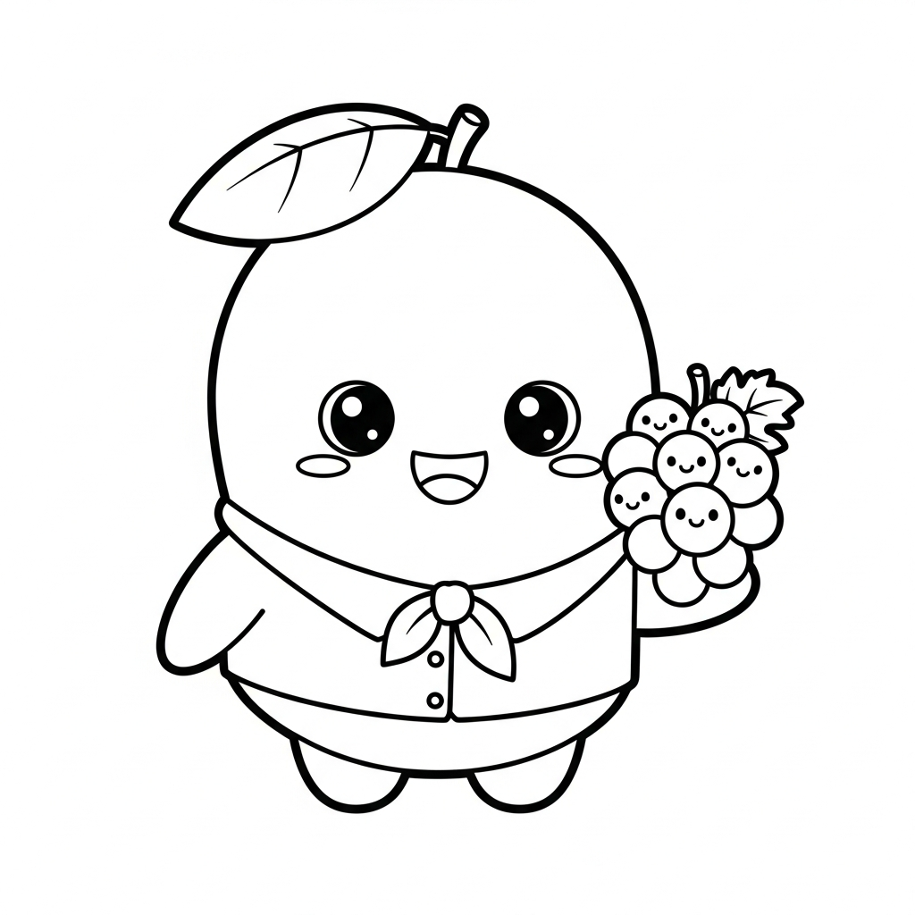 coloriage Mango et decoupage