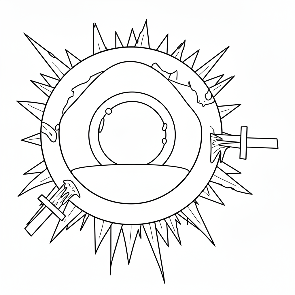 coloriage Mr Sun Sprunki à imprimer kawaii