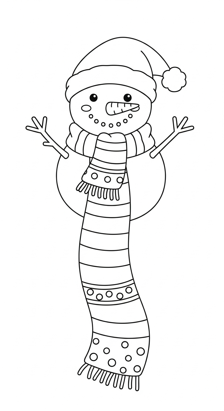 coloriage Noël Kawaii updated pour enfants à imprimer 1