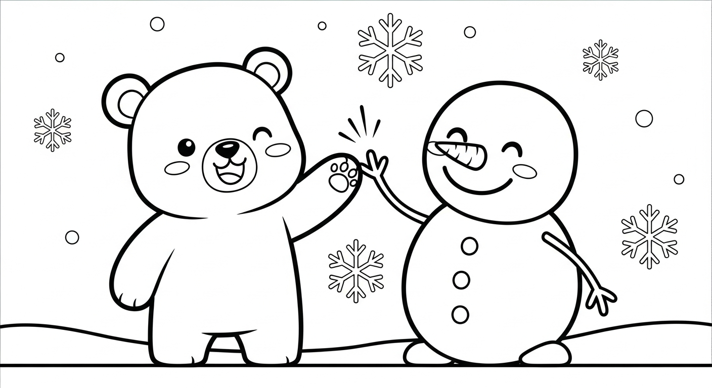 coloriage Noël Kawaii updated à imprimer gratuit