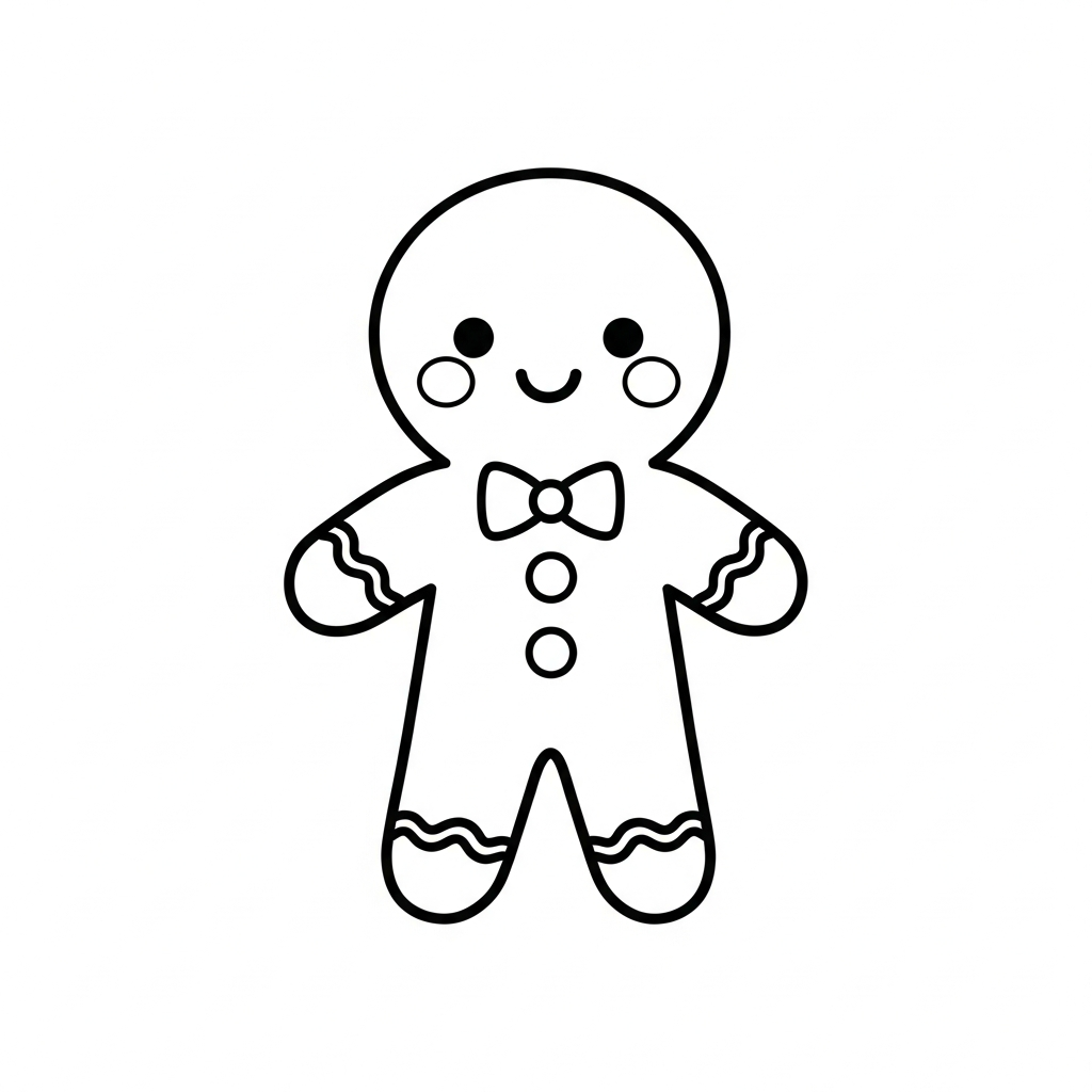 coloriage Noël Kawaii updated pour enfants à imprimer