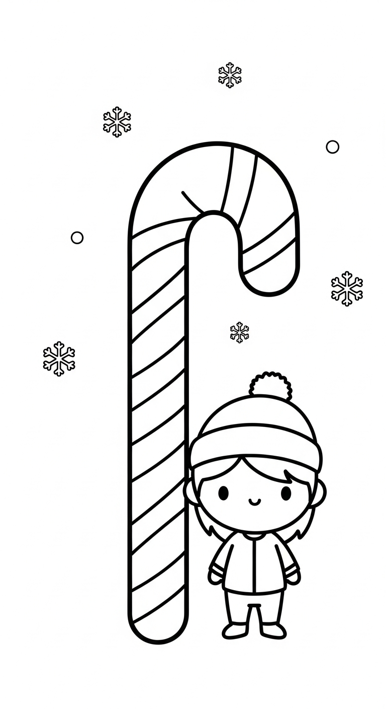 coloriage Noël Kawaii updated à imprimer pdf 1