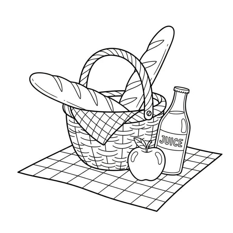 Coloriage Pique-Nique