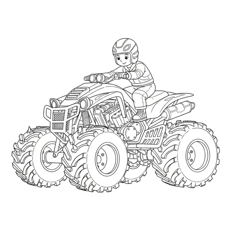 Quad Coloring Pages