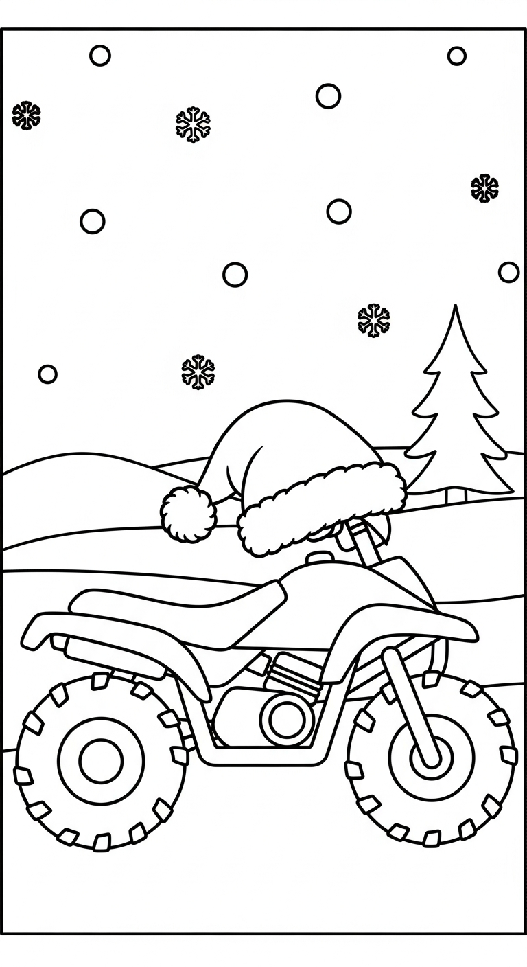 a imprimer coloriage Quad updated gratuit