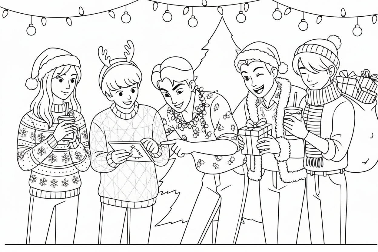 coloriage Saja Boys Noël en ligne
