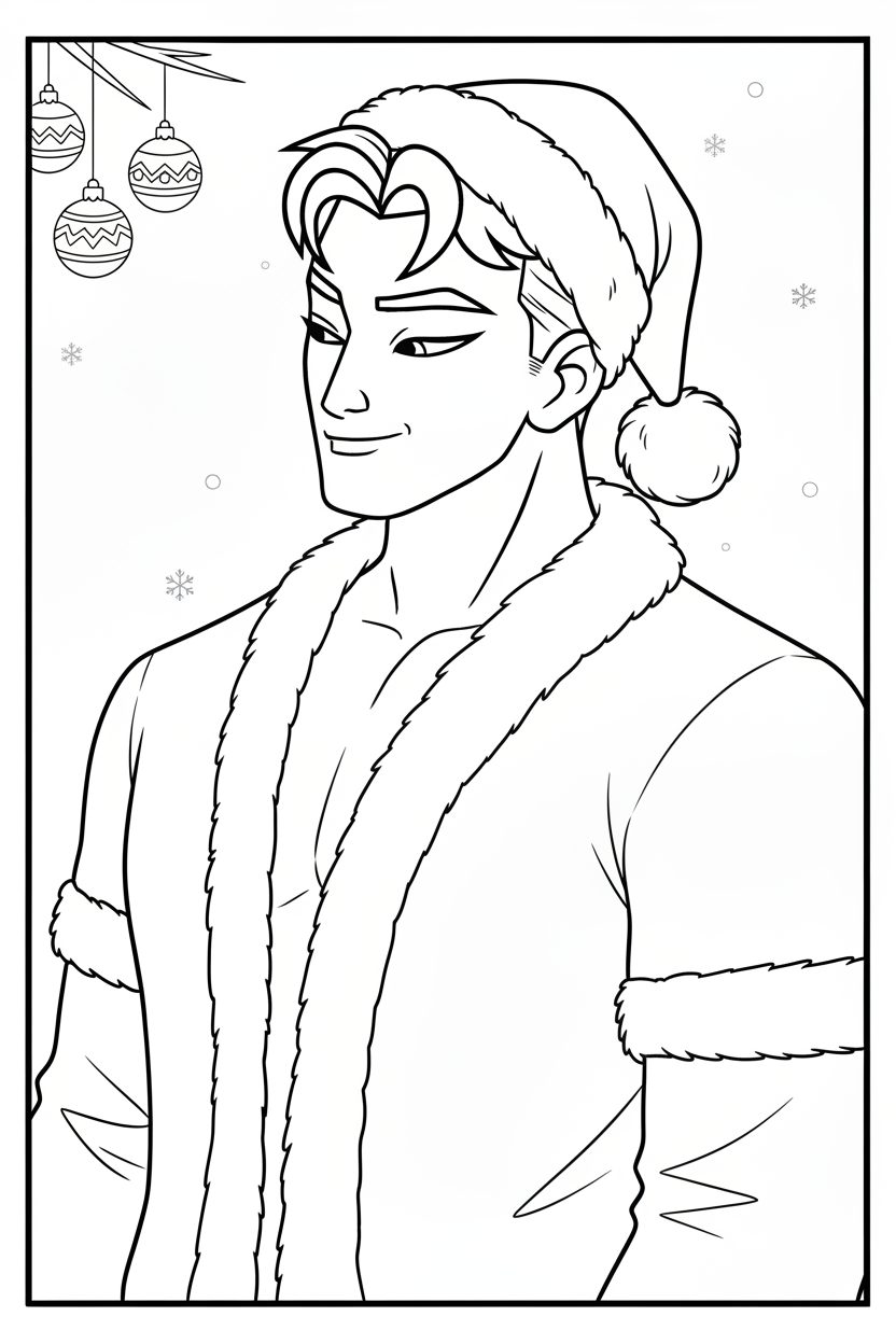 coloriage Saja Boys Noël à imprimer gratuitement