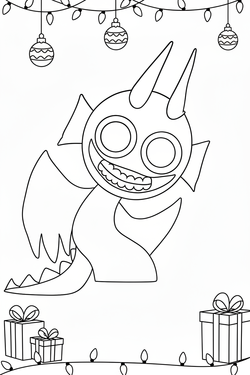 coloriage Sprunki Noël en ligne