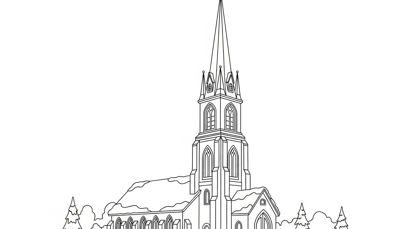coloriage Village de Noël updated a dessiner et imprimer