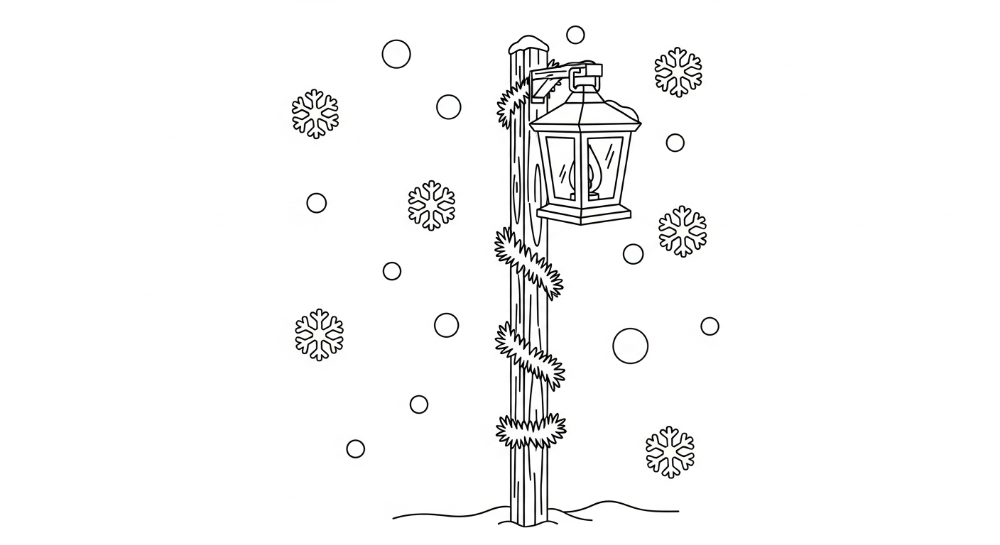 coloriage Village de Noël updated pour enfant de 6 ans 2