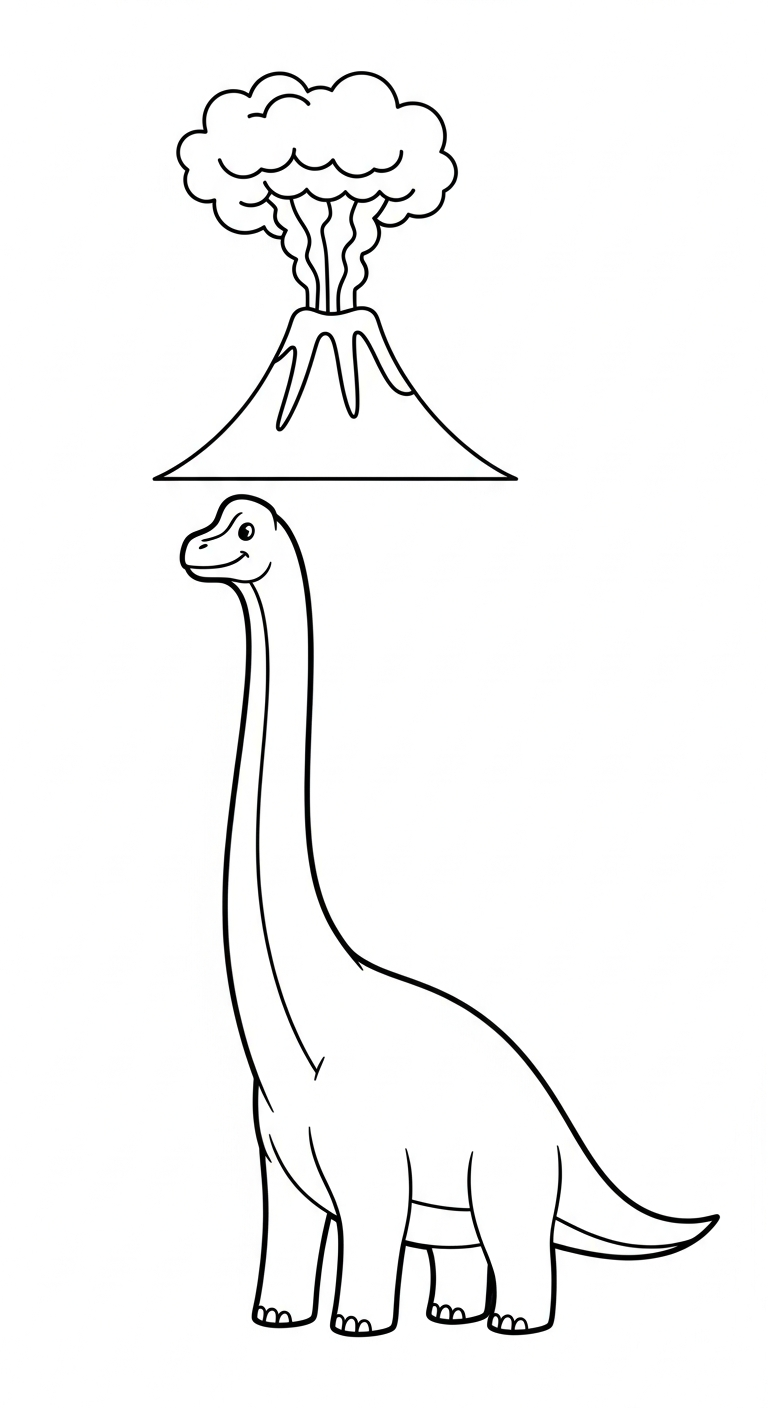 coloriage Volcan updated à imprimer pdf