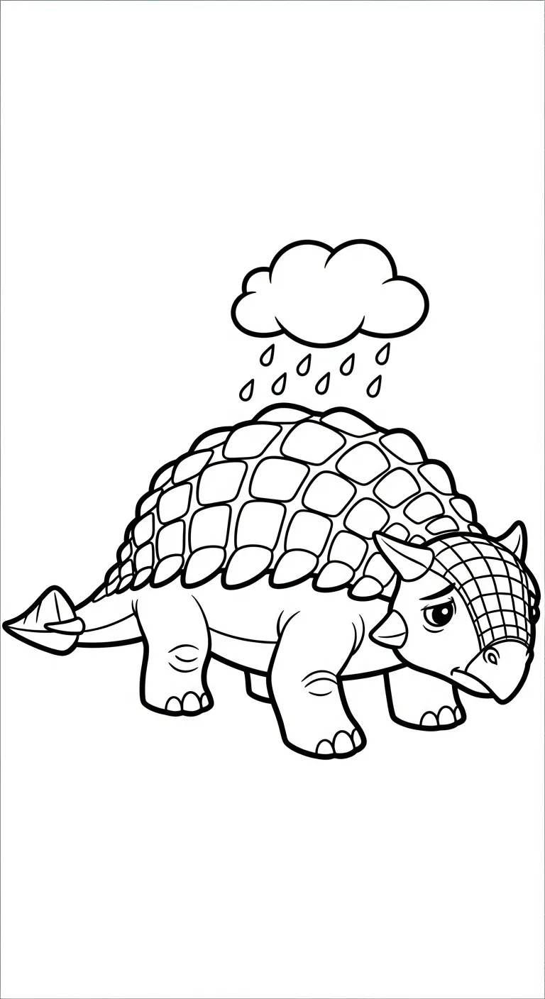 coloriage Ankylosaurus en ligne