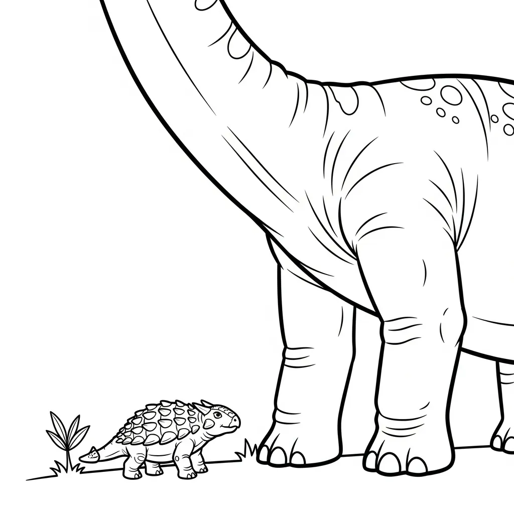 coloriage Ankylosaurus et decoupage