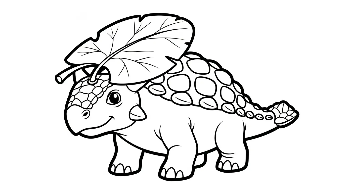 coloriage Ankylosaurus à imprimer gratuitement pdf