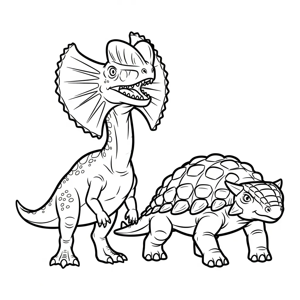 image pour coloriage Ankylosaurus enfant 1
