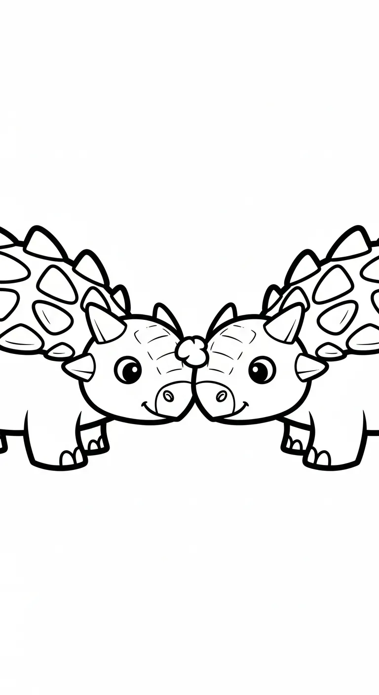 imprimer coloriage Ankylosaurus gratuit