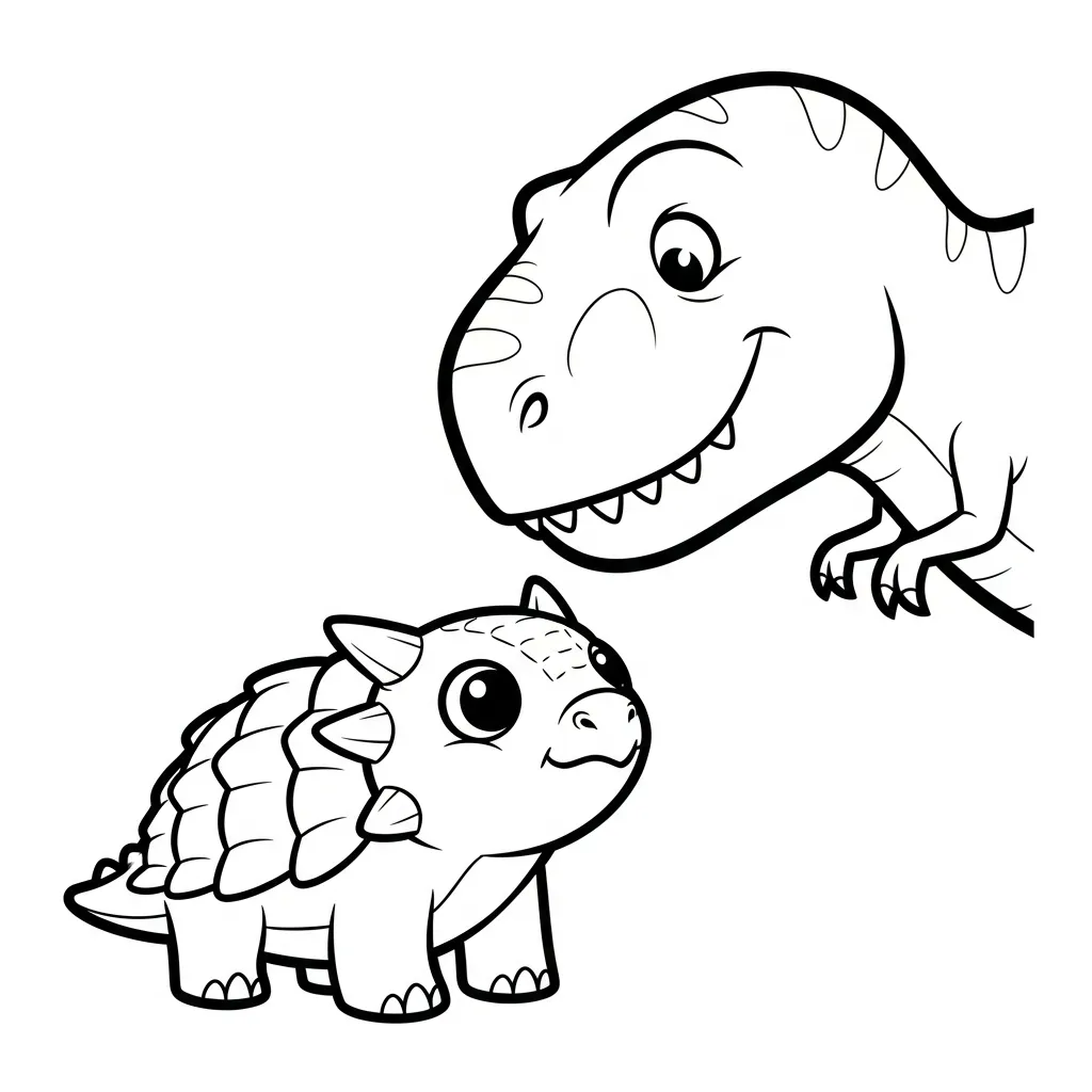 a imprimer coloriage Ankylosaurus gratuit