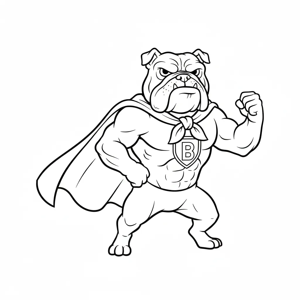 coloriage Bouledogue à imprimer pdf gratuit 2