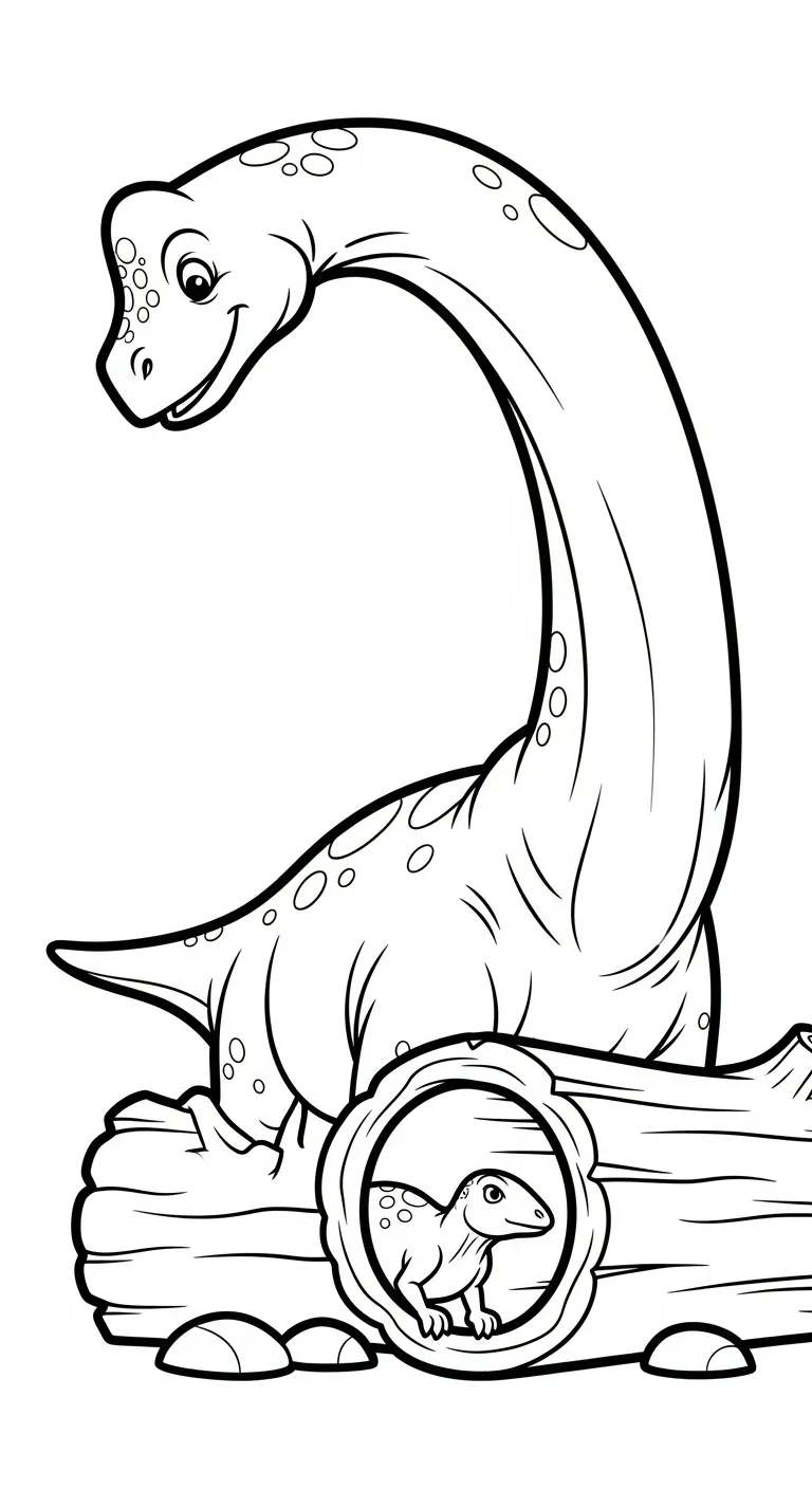 coloriage Brachiosaurus et decoupage