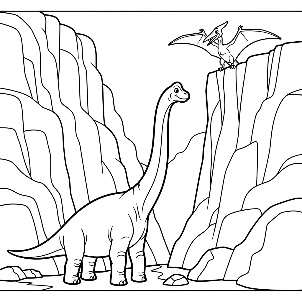coloriage Brachiosaurus a dessiner en ligne