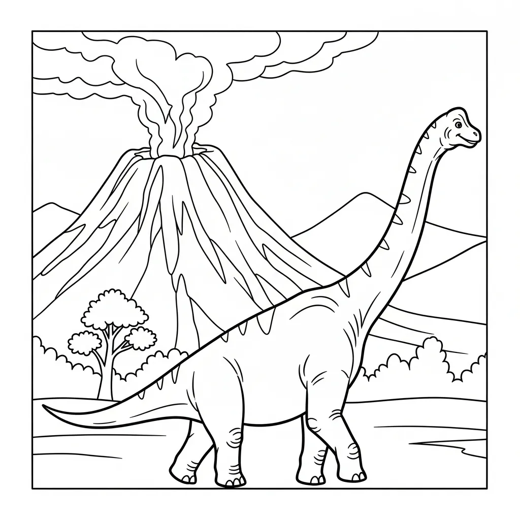 coloriage Brachiosaurus gratuit
