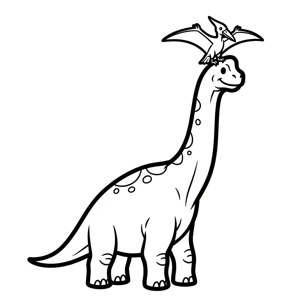 coloriage Brachiosaurus gratuit a imprimer