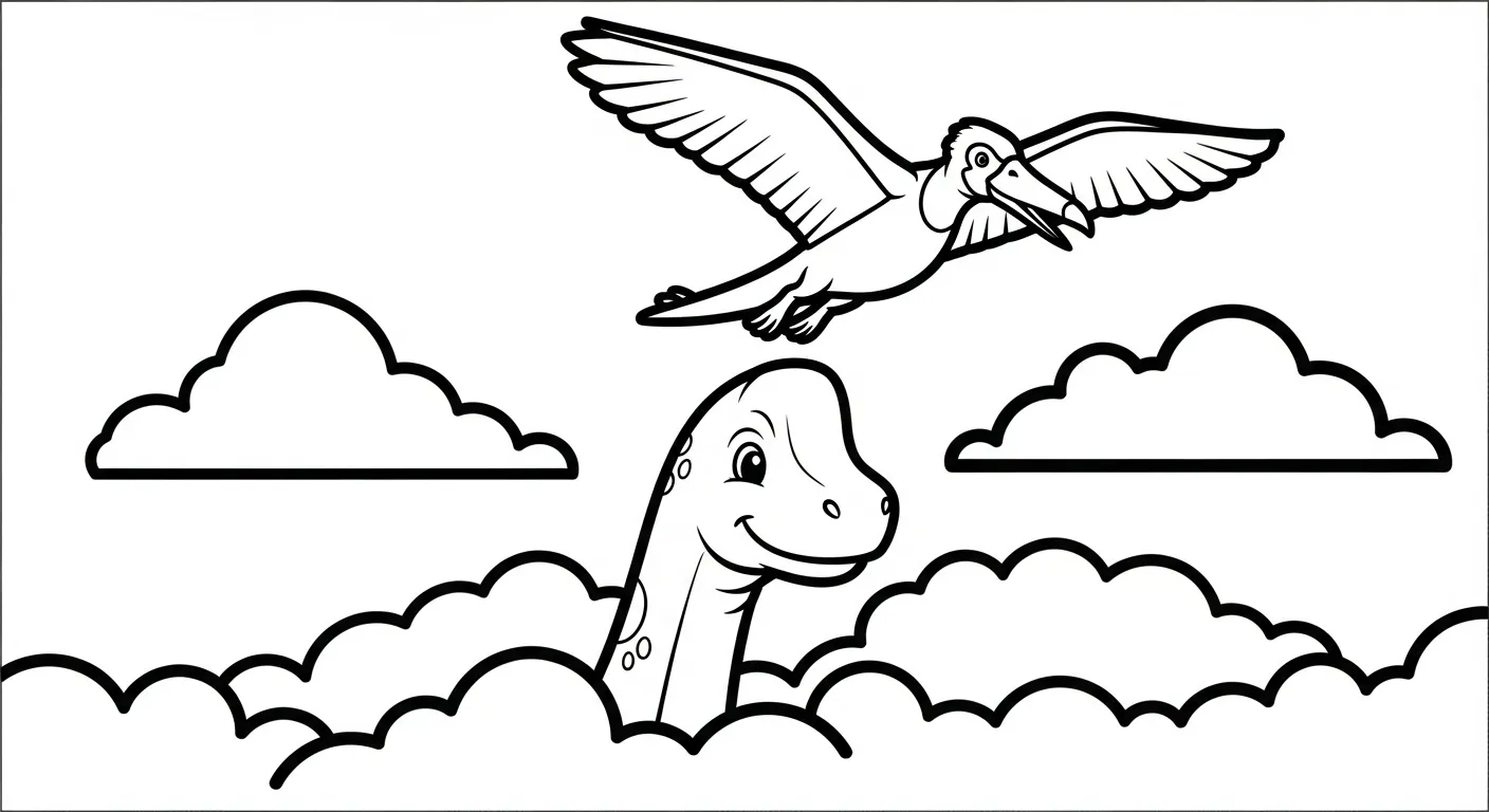 coloriage Brachiosaurus pour enfant a imprimer gratuit 1