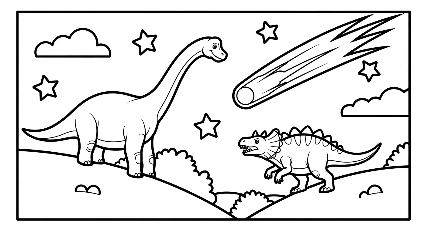 image de coloriage Brachiosaurus pour enfant