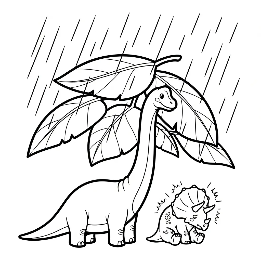 coloriage Brachiosaurus pour enfant de 5 ans 1