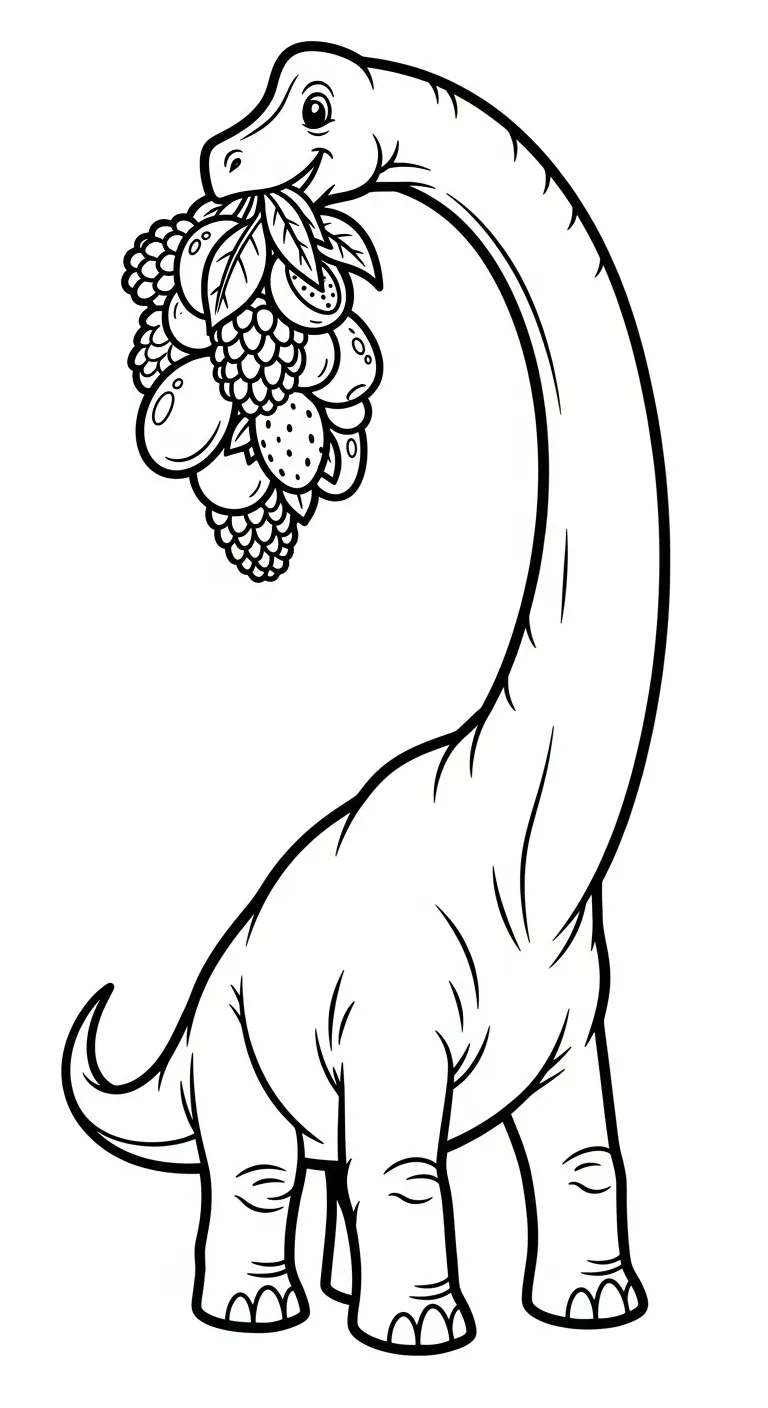 coloriage Brachiosaurus gratuit en ligne