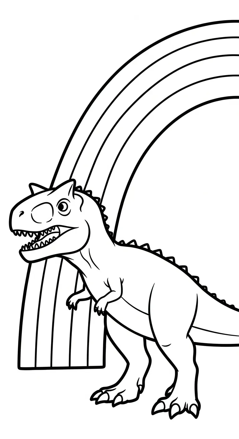 coloriage Carnotaurus gratuit à imprimer