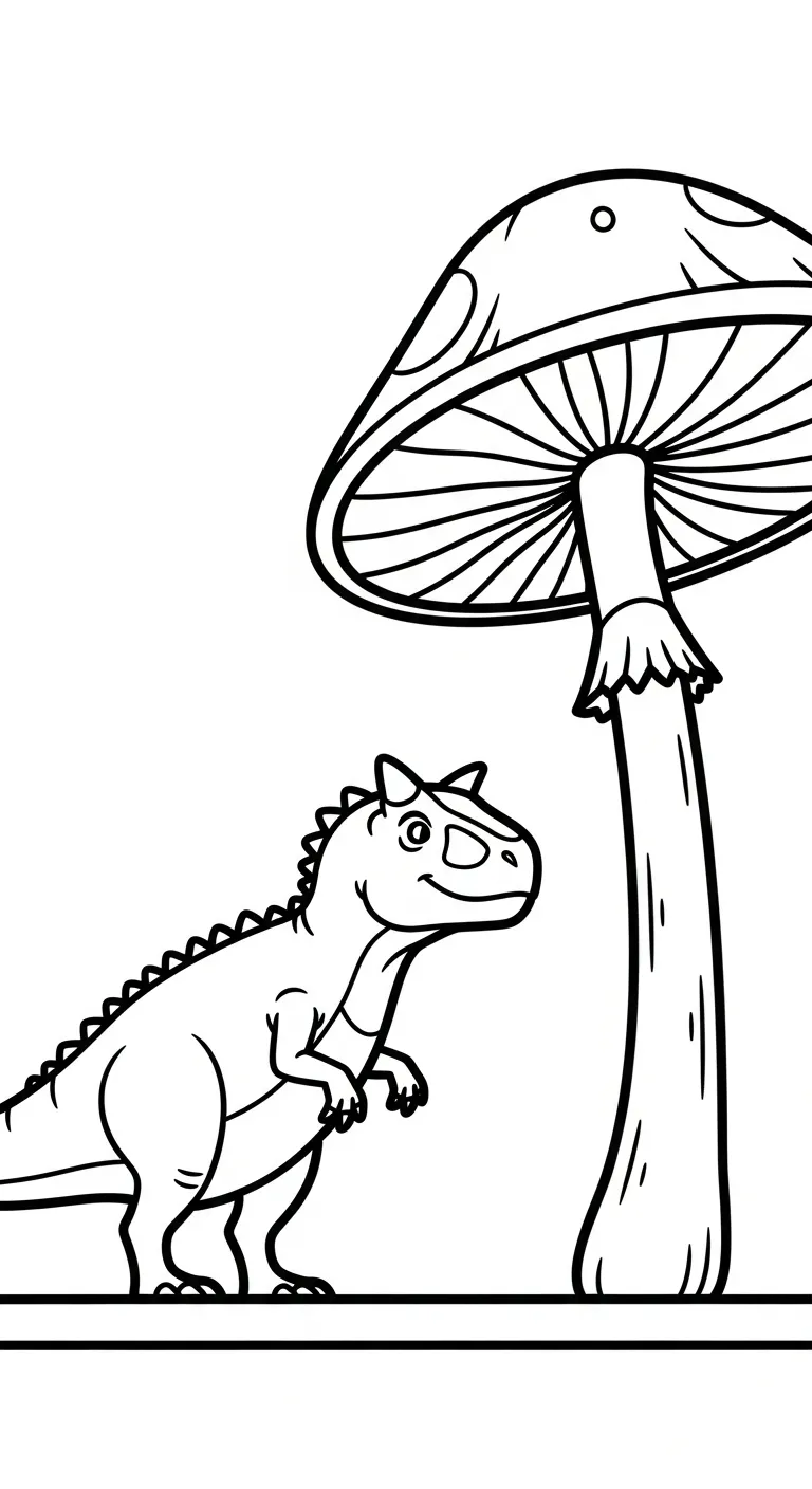 coloriage Carnotaurus pour enfant à imprimer