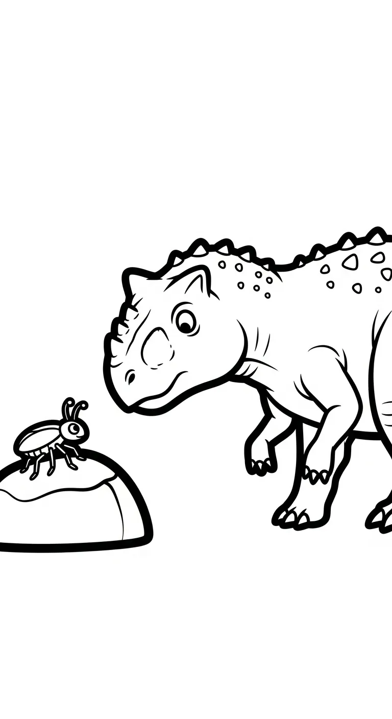 coloriage Carnotaurus à imprimer gratuitement pdf