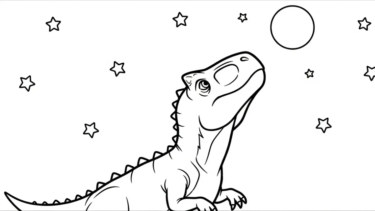 coloriage Carnotaurus d'enfant a imprimer