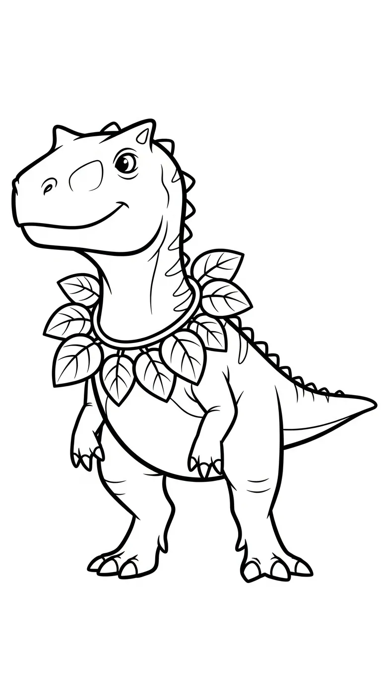 coloriage Carnotaurus pour bebe a imprimer