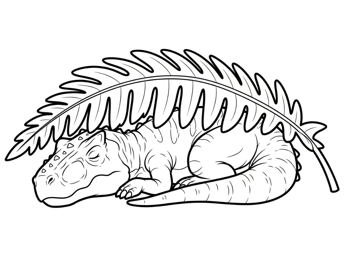 coloriage Carnotaurus pour enfant de 4 ans